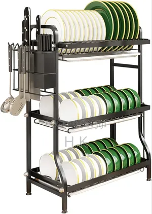 Large Capacity Dish Drainer for Plates Bowls Cups