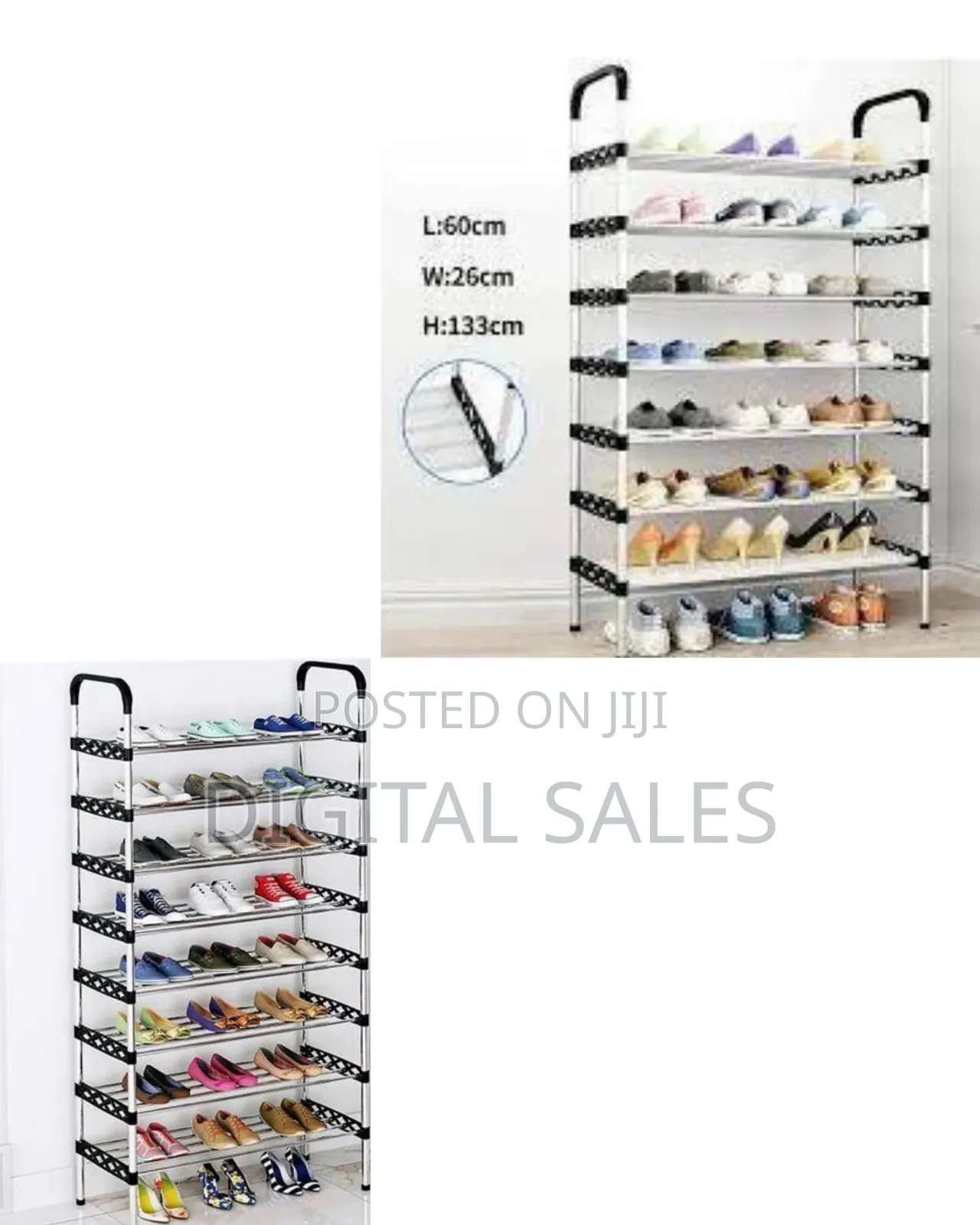 Multi-Tier Vertical Shoe Storage Rack