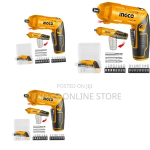 Ingco 4v Electric Cordless Screwdriver Rechargeable Power Drill Driver