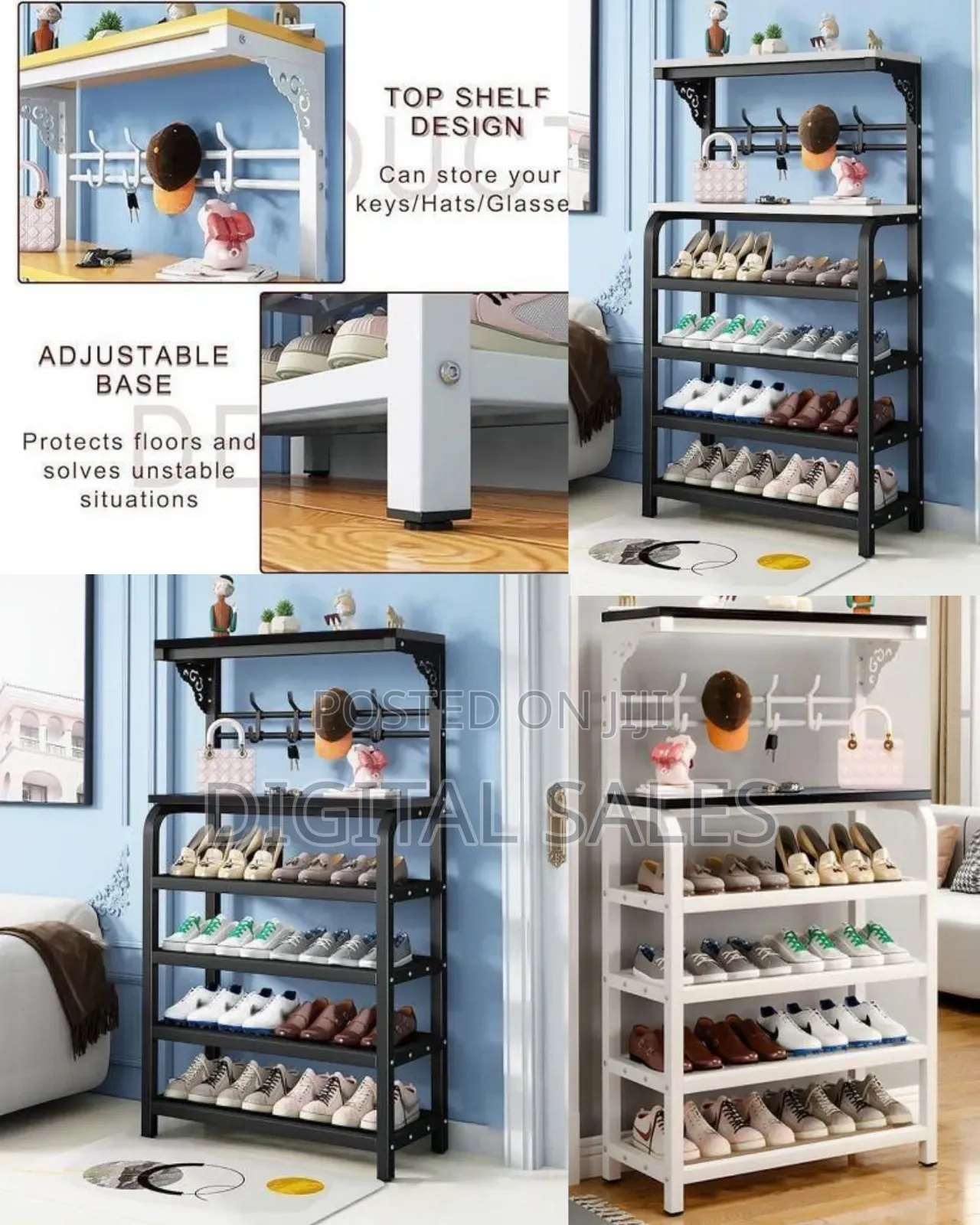 Multi-Functional Entryway Shoe Rack and Storage Shelf