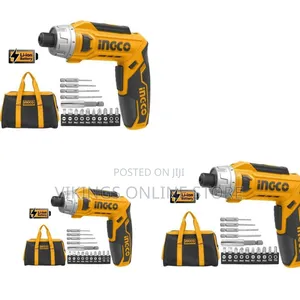 Ingco Cordless Screwdriver Voltage:8v - Orange/Black