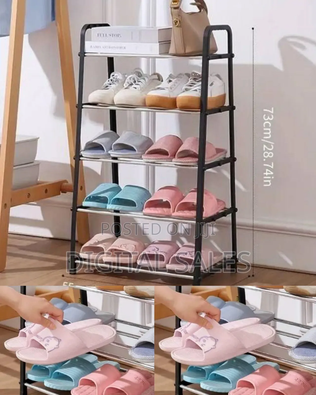 Stylish Space-Saving 4-Tier Shoe Rack Organizer