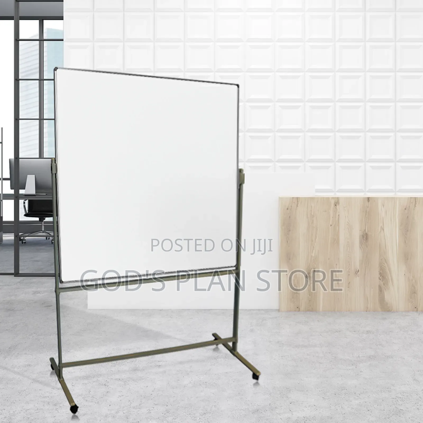 Imported White Board Stand and Board 90120cm