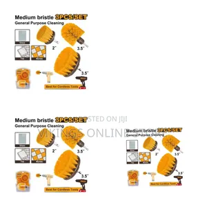Ingco 3 PCS Medium Bristle Brush Set