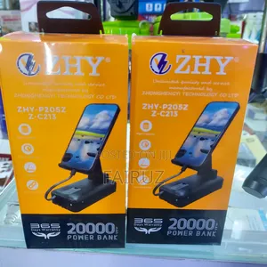 Zhy Power Bank 20000mah With Phone Holder Zhy
