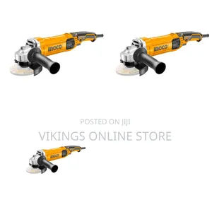 Ingco Ag110038 Angle Grinder - 1100w, 125mm Disc Diameter, 12000rpm