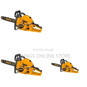 Ingco Gasoline Chain Saw - Orange / Black