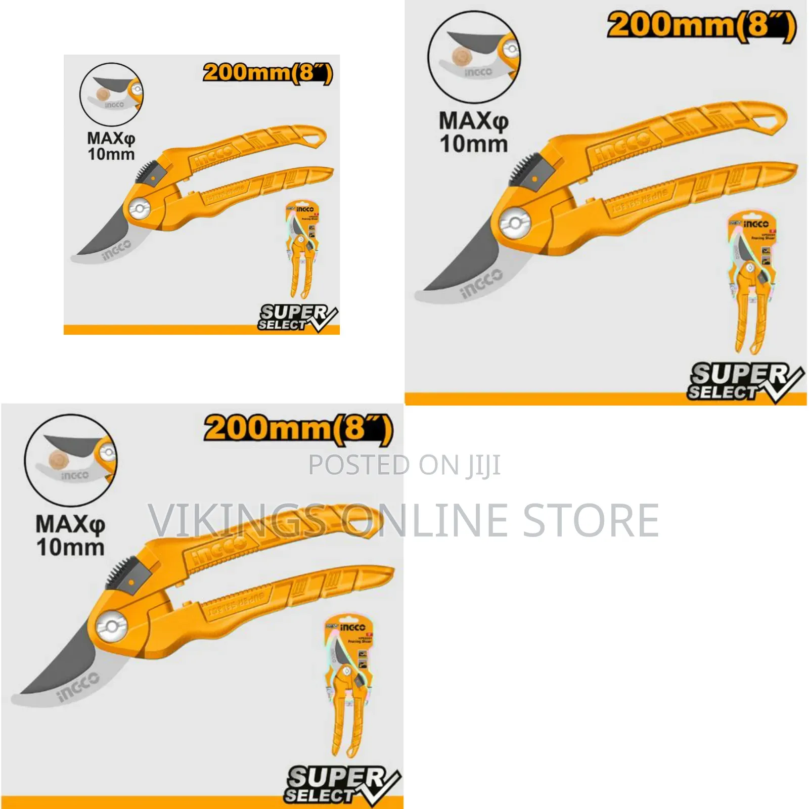 Ingco Hps0201 - Pruning Shear - Orange