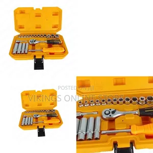 Ingco Hkts14201 - 20 PCS 1/4" Socket Set - Orange