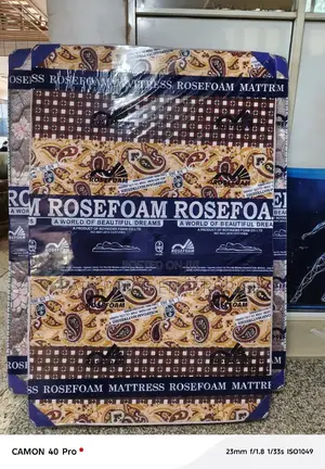 Rosefoam Mattresses 4x6 By6 Inche. Sealed Cover. Brown Color