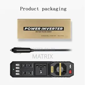 Car Power Inverter 200w 12v to 220v Charger
