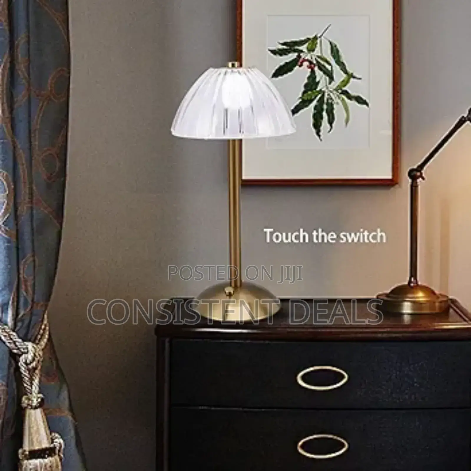 Vintage Usb Rechargeable Led Table Lamp With 3 Brightness Levels
