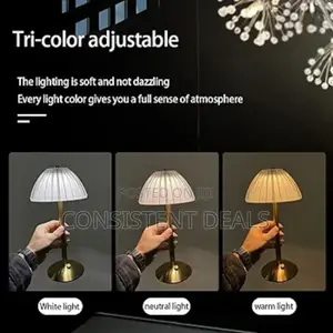 Vintage Usb Rechargeable Led Table Lamp With 3 Brightness Levels