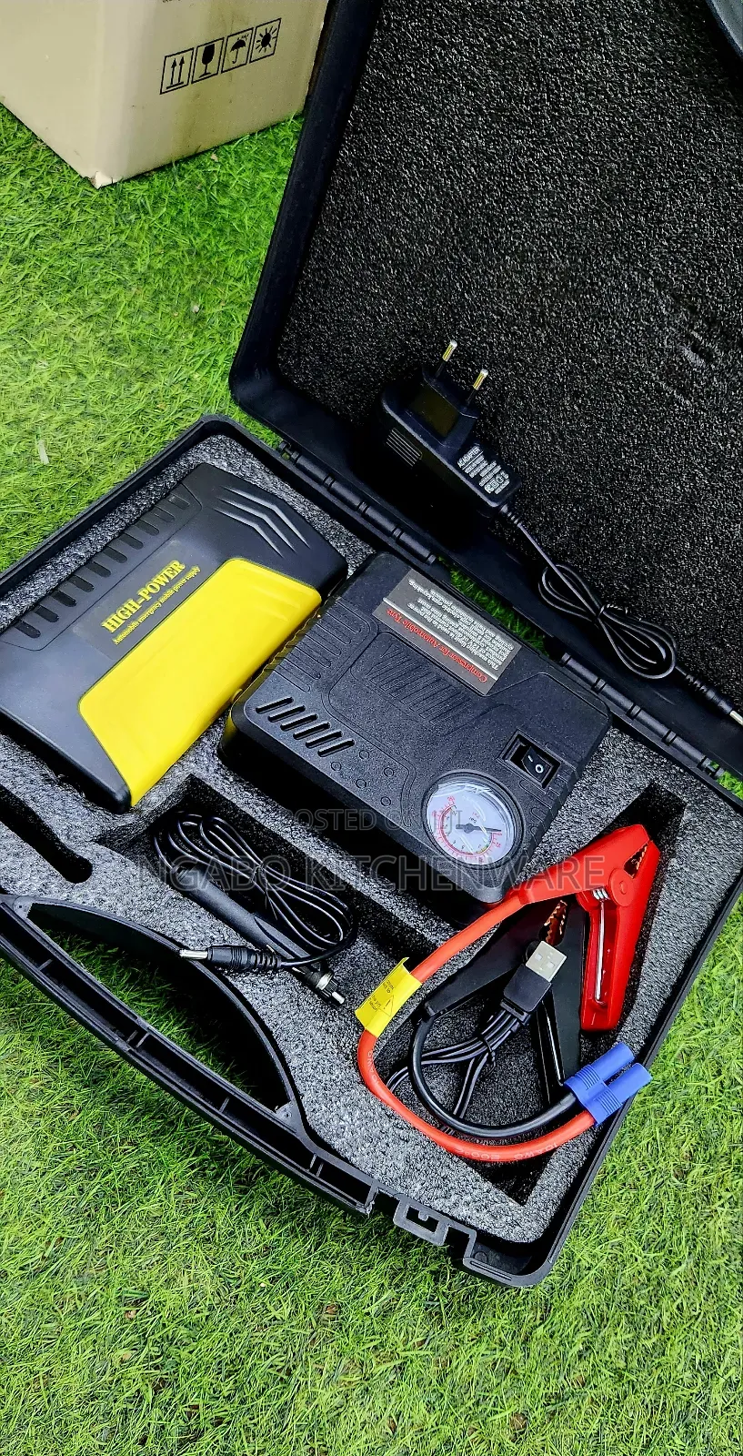 High Power Multi-Function Car Jump Starter and Air Compressor Kit,