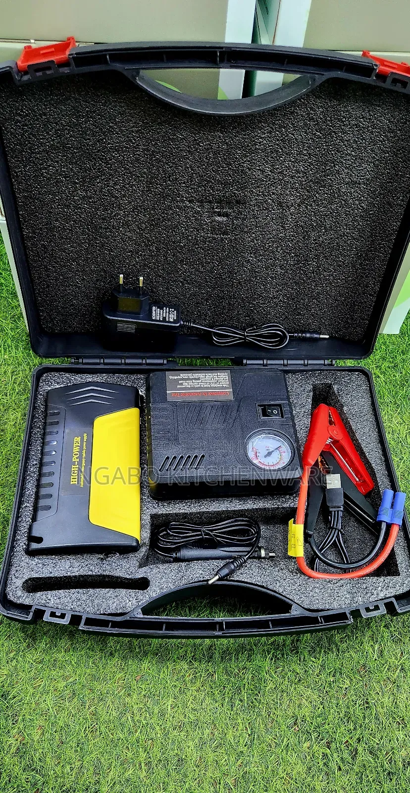 High Power Multi-Function Car Jump Starter and Air Compressor Kit,