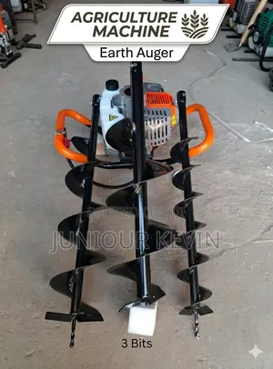 Earth Auger Machine With 3 Bits Heavy Duty
