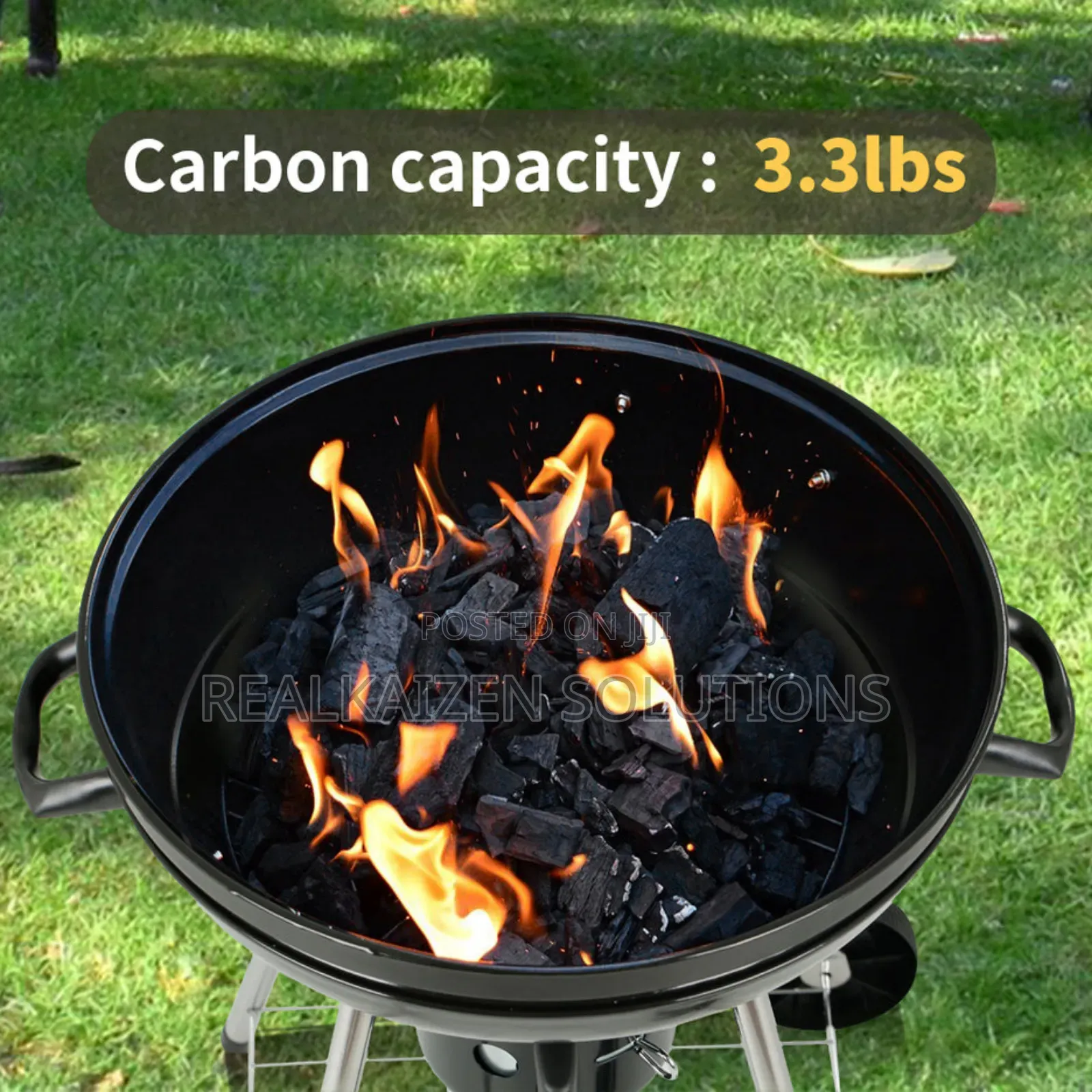 Round Kettle 56cm Charcoal Grill With Ash Catcher
