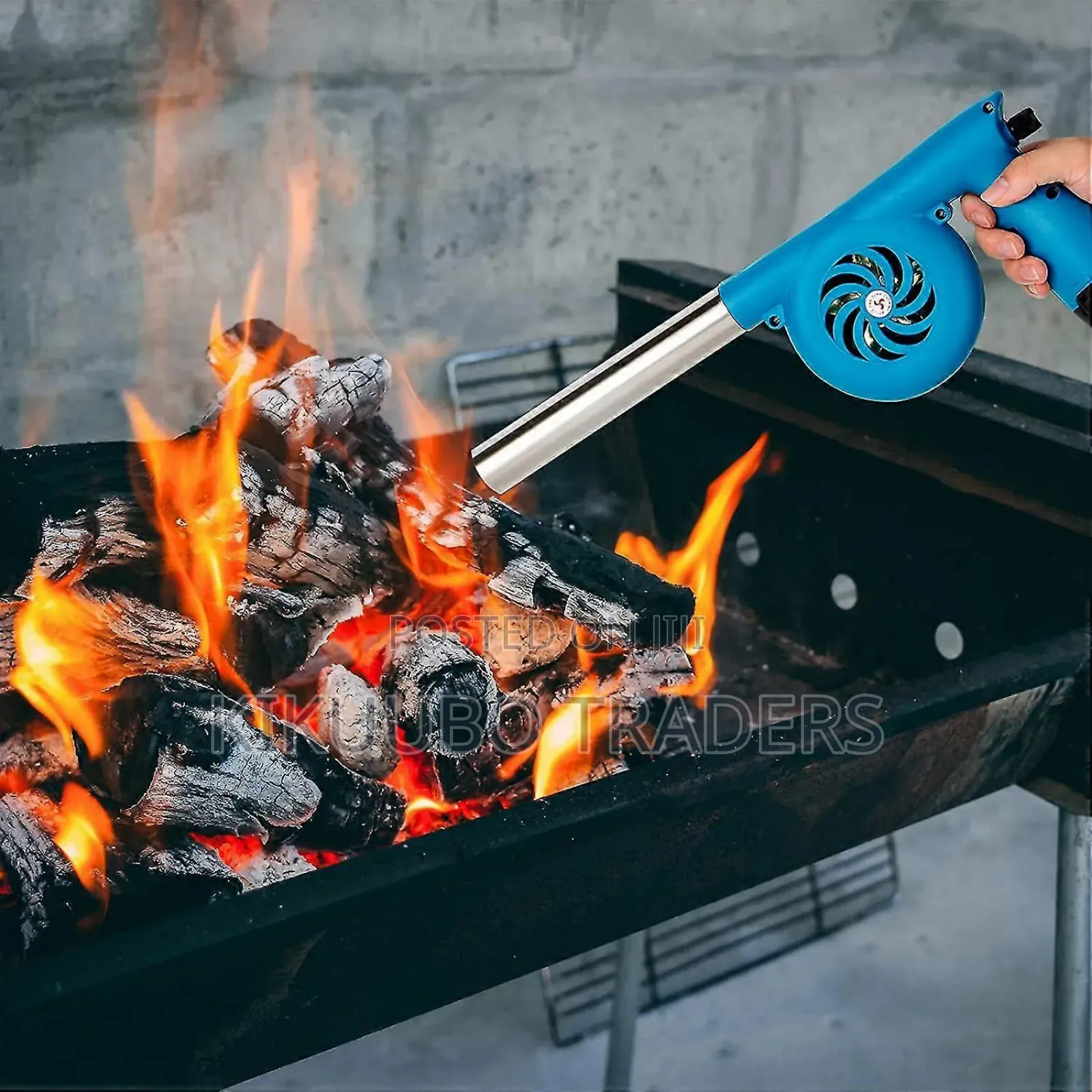 Electric Bellows Portable Fireplace Tools 12v 5000 RPM Fan