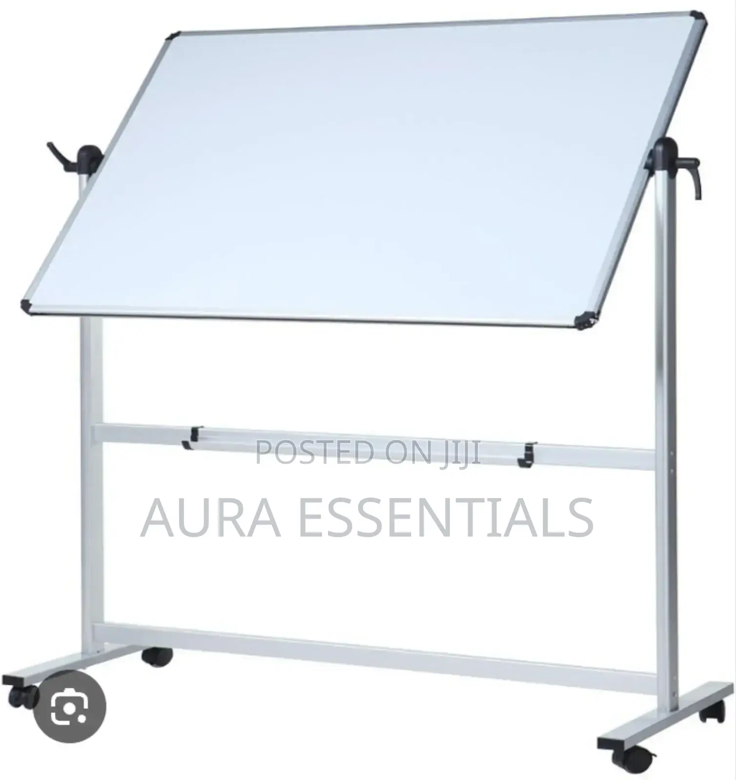 Double-Sided Magnetic Whiteboard With Adjustable Stand