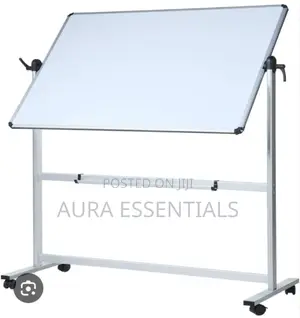 Double-Sided Magnetic Whiteboard With Adjustable Stand
