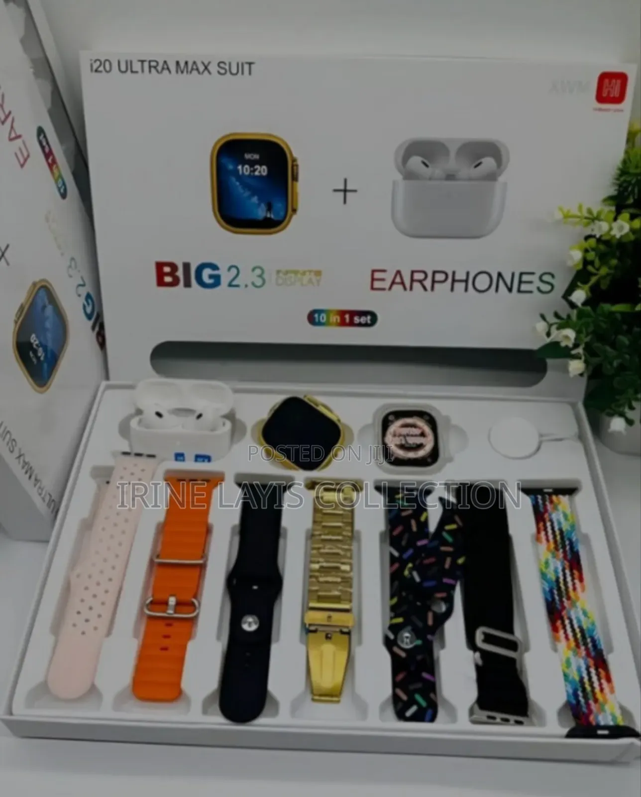 I20 Ultra 3 Max Suit 10-in-1 Smartwatch Combo Set.
