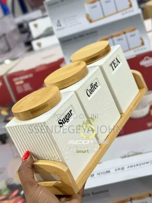 White Ceramic Canister Set
