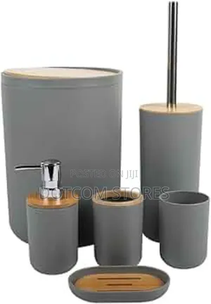 6-Piece Fashion Boutique Bath Series Bathroom Accessory Set.