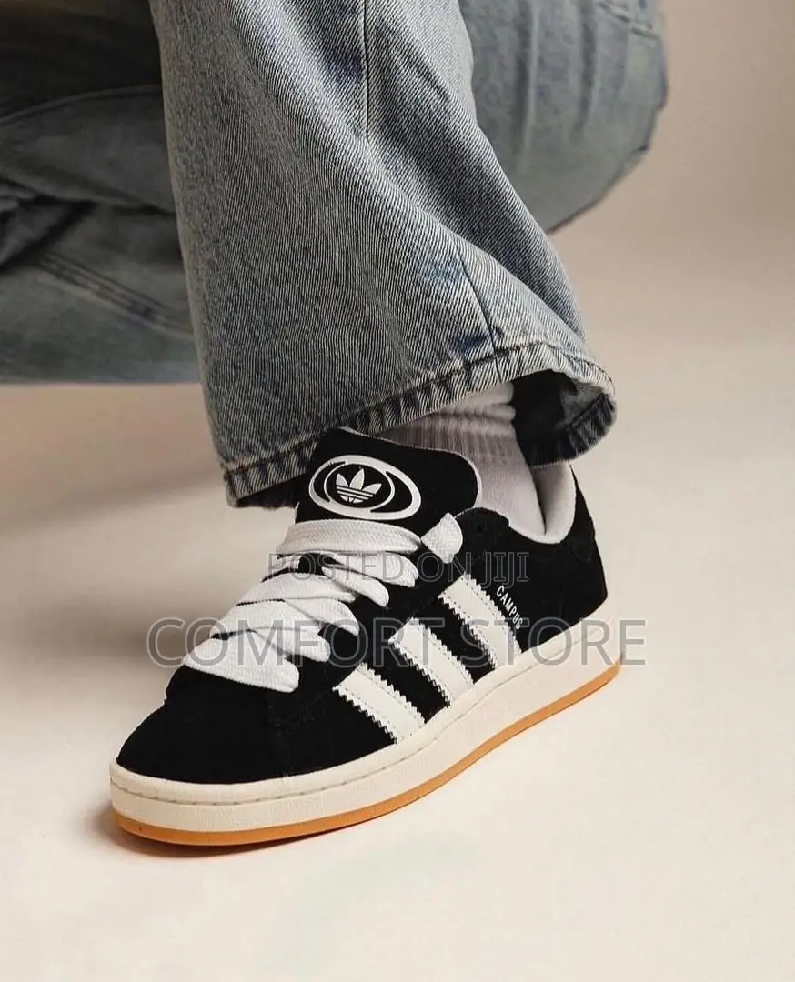 Black With White Stripes Sneakers