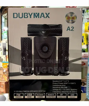 Dubymax 3.1 Bluetooth Home Speaker Woofer System - Black