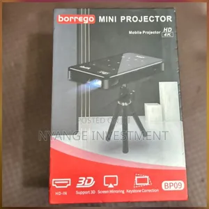 Bp09 Borego Portable Mini Smart Projector Designed for Home Cinema.