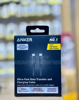 Anker Prime Thunderbolt 4 Cable (3.3 Ft, 240w, 40gbps