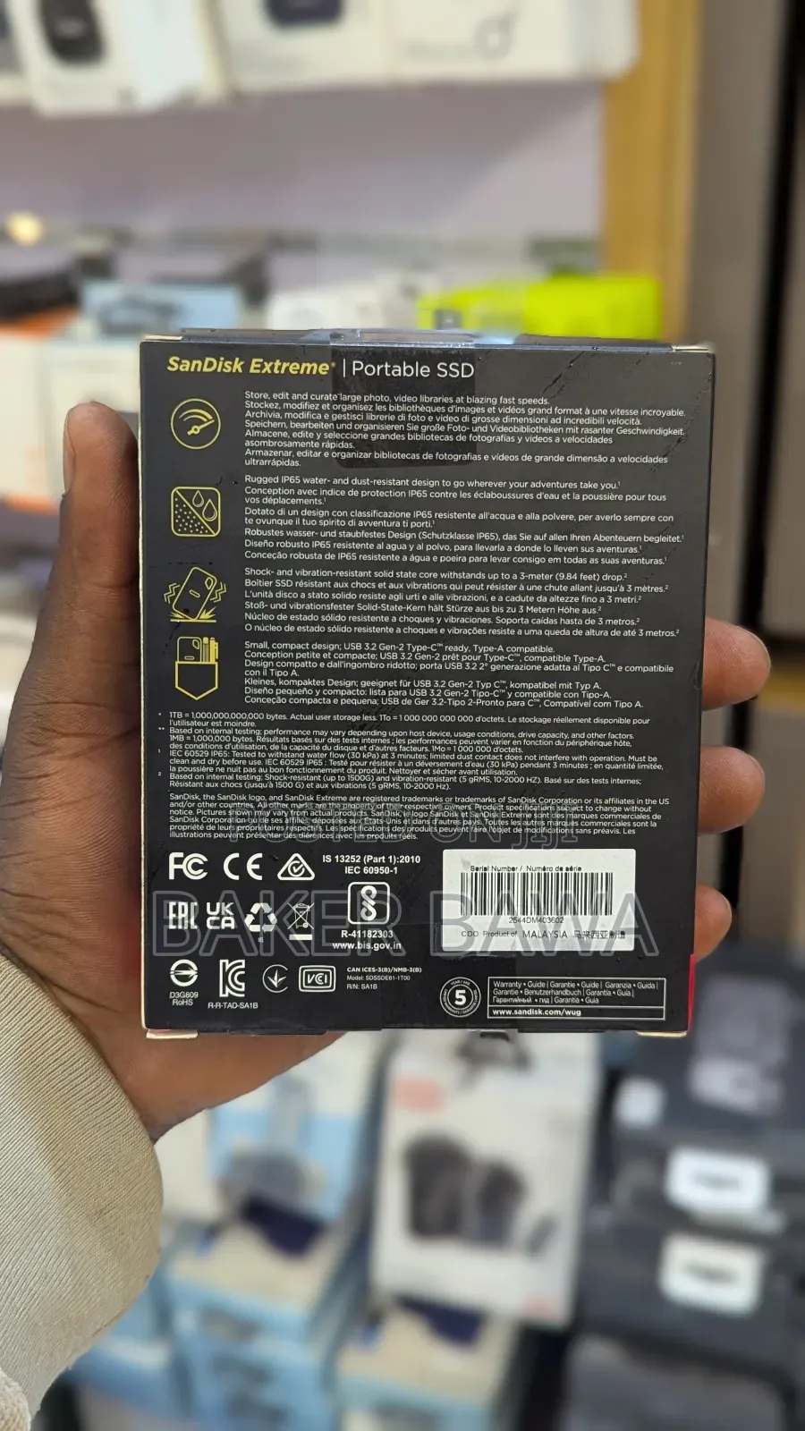 1tb Sandisk Extreme Portable Ssd.