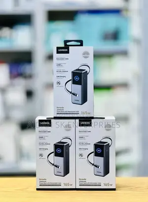 Ugreen Nexode 20000mah Power Bank With a Retractable Cable.