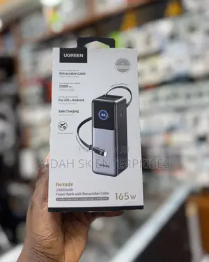 Ugreen Nexode 20000mah Power Bank With a Retractable Cable.