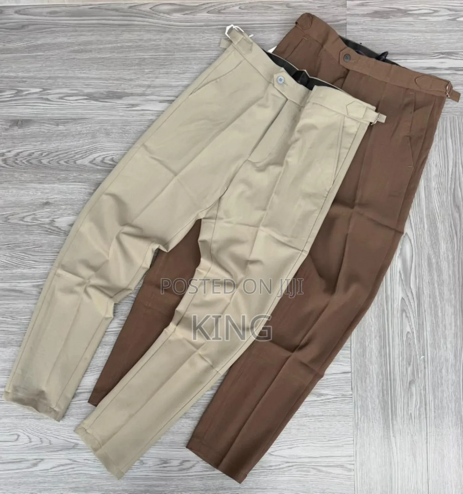 Men's Adjustable Beltless Trousers