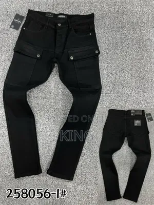 Black Cargo Jeans