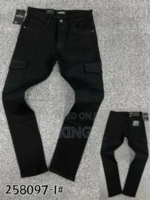 Black Cargo Jeans