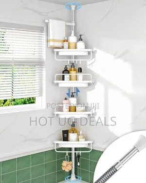 Adjustable Multi Corner Shelf Bathroom Organizer Storage Rack