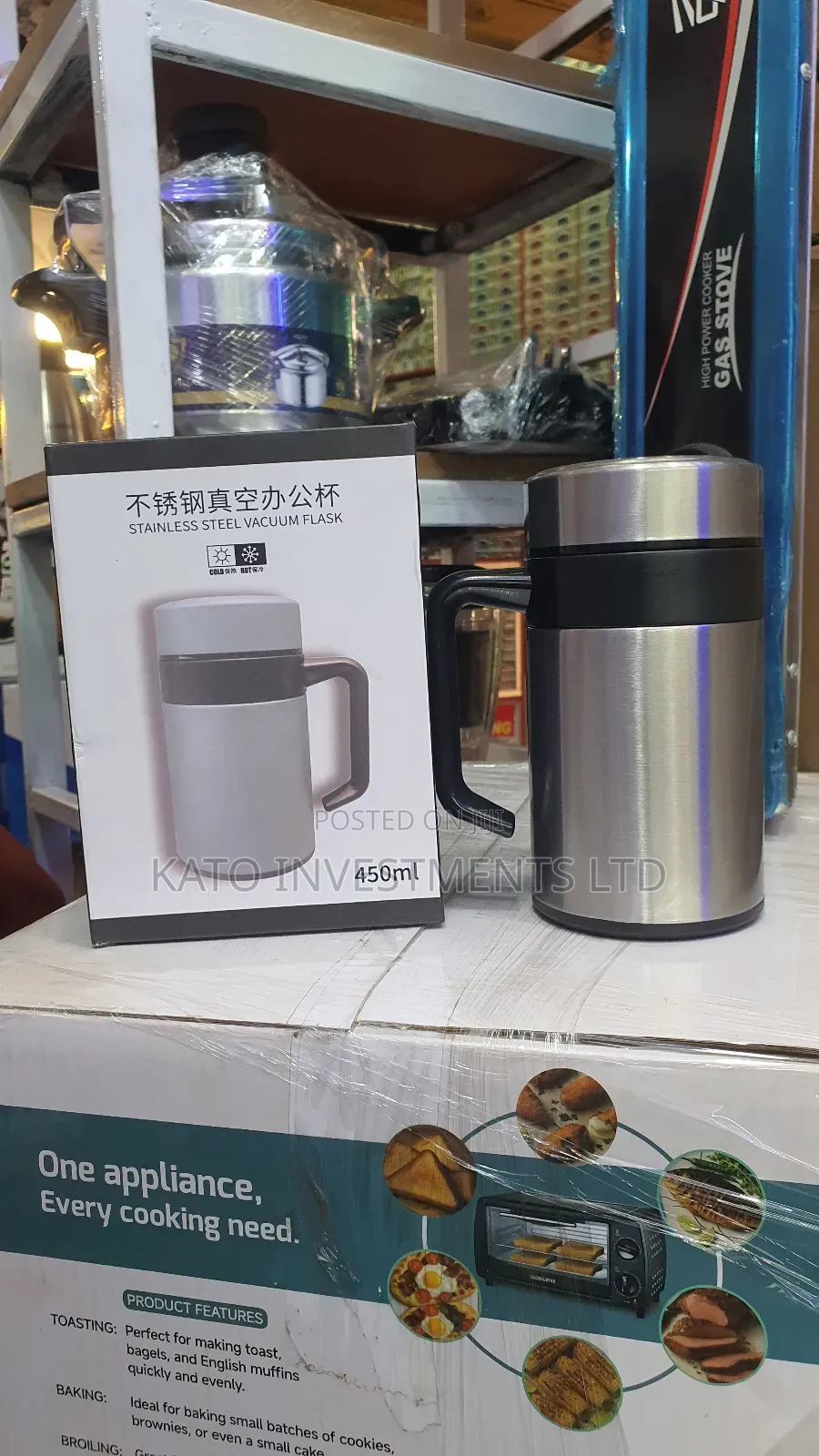 Stainless Steel Vacuum Flask Mug 450ml