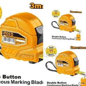 Ingco Hsmt26316 - Steel Measuring Tape - Orange