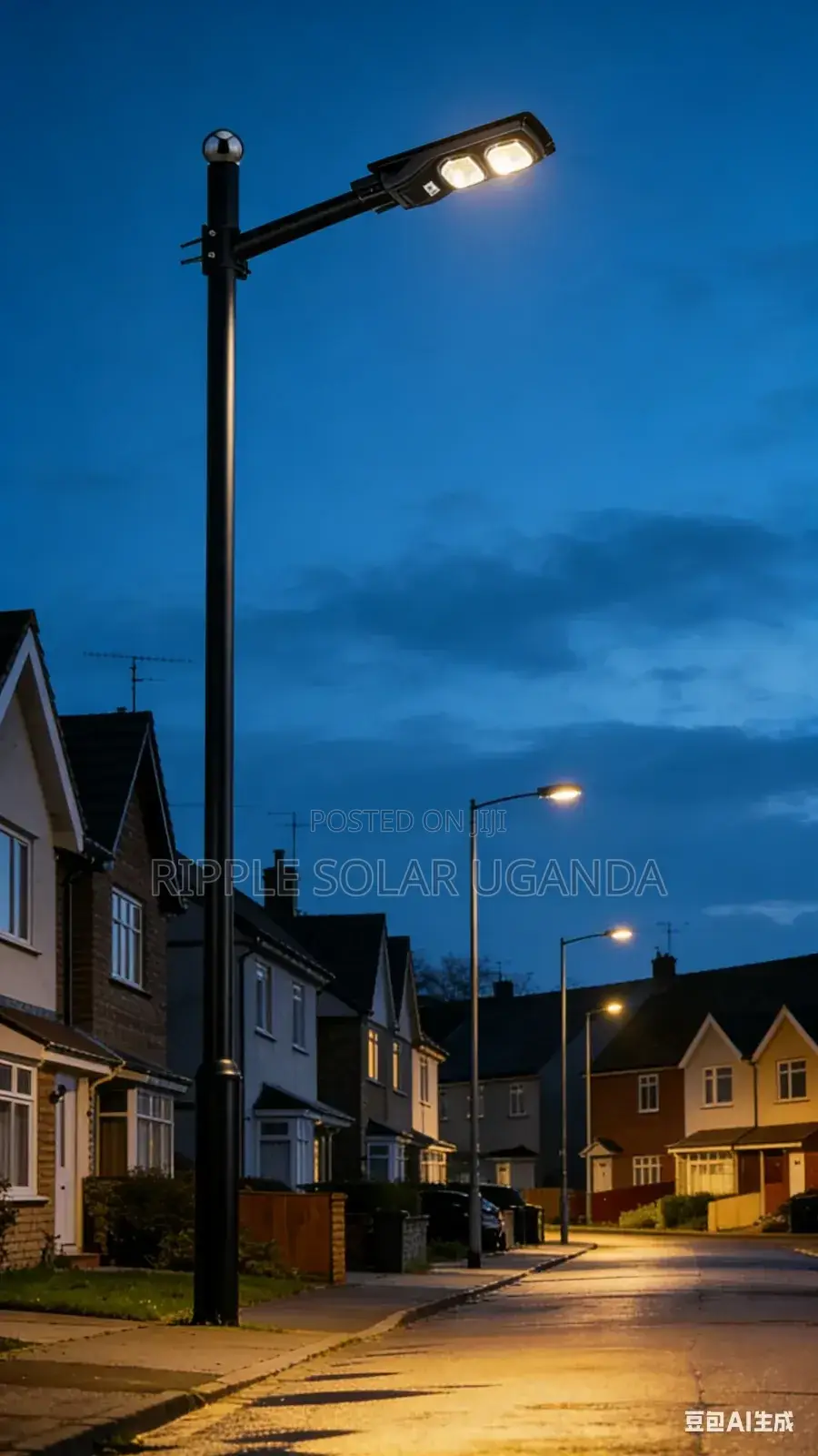 100w Solar Street Light With Lithium Battery – Kampala