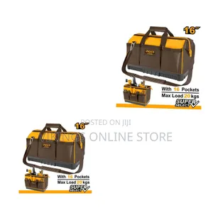 Ingco 16" Inch Tool Bag With 16 Pockets Multi-Functional Hand Tool