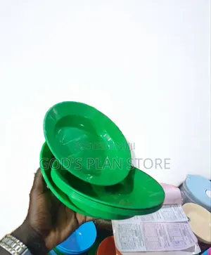 60pcs Plastic Plates Plastic Plates Green