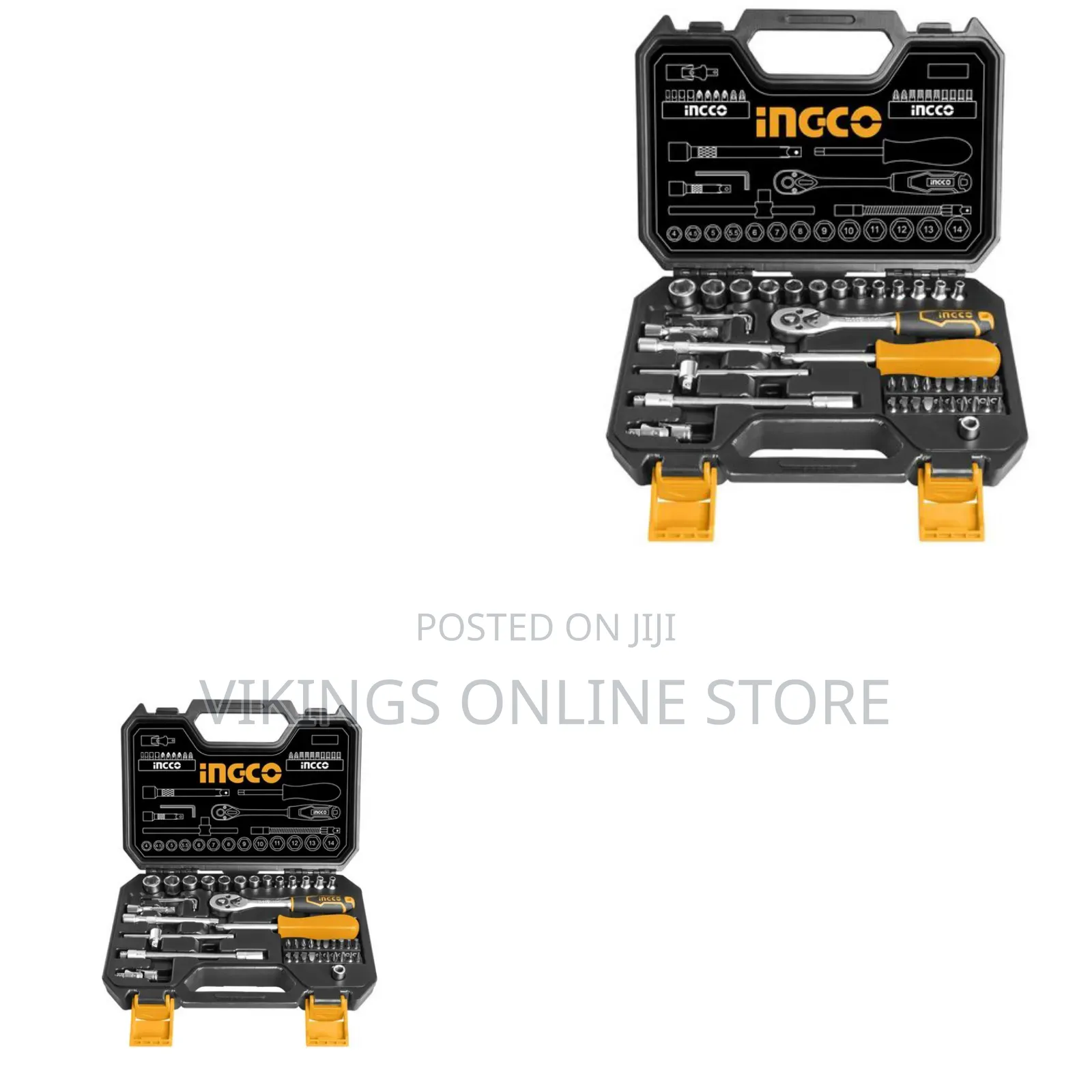 Ingco Hkts14451 - 45 PCS 1/4" Socket Set - Orange