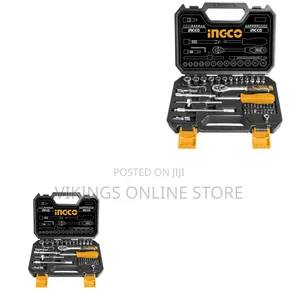 Ingco Hkts14451 - 45 PCS 1/4" Socket Set - Orange