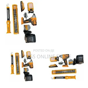 Ingco Ciwli2001 Cordless Lithium-Ion Impact Wrench, 1/2 Inch - Orange
