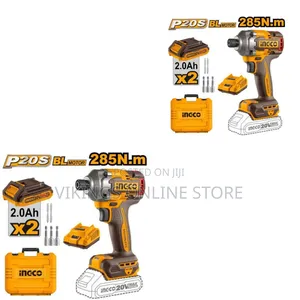 Ingco Lithium-Ion Impact Driver (20v) Orange