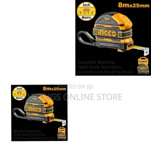 Ingco Steel Measuring Tape 8mx25mm - Orange
