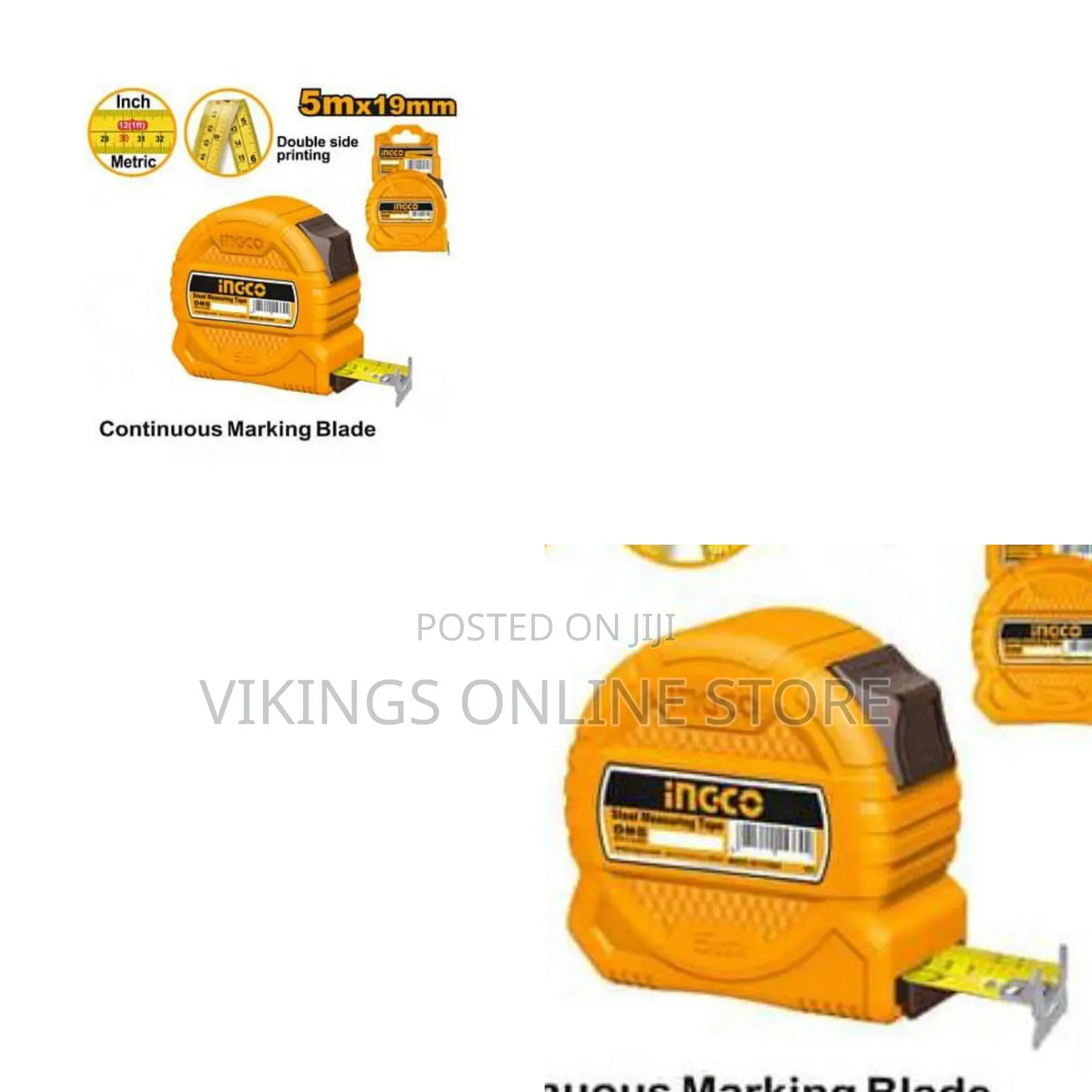 Ingco Measuring Tape 5 Meter Hsmt39519 - Orange