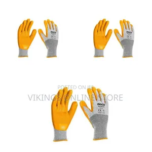 Ingco Industrial High Grade Polyester Shell Cut-resistance Latex Glove